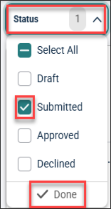 Status Filter